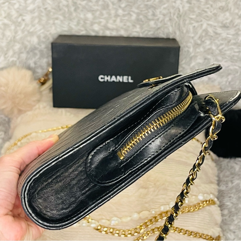 CHANEL RARE Matelasse Vintage Lambskin Black Lambskin - Picture 10 of 16